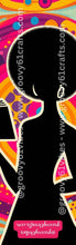 Load image into Gallery viewer, Groovy Reader Laminated Bookmark – Vintage Silhouettes for Women Who Love to Read