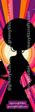 Load image into Gallery viewer, Groovy Reader Laminated Bookmark – Vintage Silhouettes for Women Who Love to Read