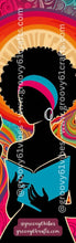 Load image into Gallery viewer, Groovy Reader Laminated Bookmark – Vintage Silhouettes for Women Who Love to Read