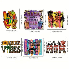 Load image into Gallery viewer, Beach Vibes Summer Sunrise Burn Design Trendy Iron-on Heat Transfer