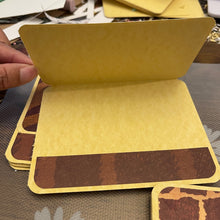Load image into Gallery viewer, Animal Print Glitter Unique Handmade Greeting Cards & Notecards Blank inside with Envelope