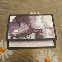 Load image into Gallery viewer, Purple Splash Unique Handmade Greeting Cards Notecards Blank inside with Envelope