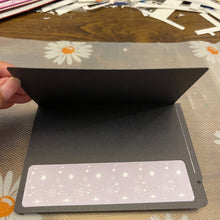 Load image into Gallery viewer, Purple Splash Unique Handmade Greeting Cards Notecards Blank inside with Envelope