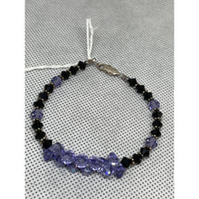 Load image into Gallery viewer, Alexandrite & Jet Black Candy - Handcrafted Austrian Crystal Beads Bracelet