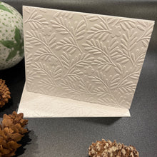 Load image into Gallery viewer, Branches Embossed White Holiday Cards, Handmade Elegant Greeting Cards, Textured Stationery, Minimalist