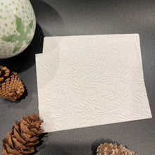 Load image into Gallery viewer, Branches Embossed White Holiday Cards, Handmade Elegant Greeting Cards, Textured Stationery, Minimalist