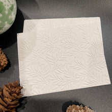 Load image into Gallery viewer, Branches Embossed White Holiday Cards, Handmade Elegant Greeting Cards, Textured Stationery, Minimalist