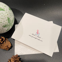Load image into Gallery viewer, Branches Embossed White Holiday Cards, Handmade Elegant Greeting Cards, Textured Stationery, Minimalist