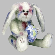Load image into Gallery viewer, 1993 Ty Attic Treasures - Georgia The Rainbow Easter Bunny Rabbit Plush Jointed 8"