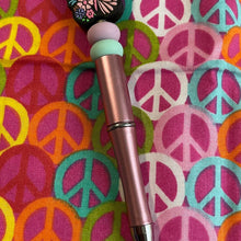 Load image into Gallery viewer, Pink and purple beaded pen Custom Handmade Beaded Pen