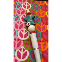 Load image into Gallery viewer, Nurse beaded pen with blue Custom Handmade Beaded Pen
