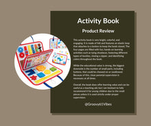 Load image into Gallery viewer, Jololino Busy Book for Toddlers - Montessori Sensory Toys for Travel, 4-Page Fine Motor Activity Board Gift for Boys & Girls (Ocean)