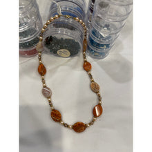 Load image into Gallery viewer, Fire Agate Stones & Crystals - Handcrafted Crystal Beaded 19.5" Necklace