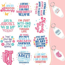 Load image into Gallery viewer, Sassy Anti-Social Sarcastic Motel Keychains – Retro Charm for Modern Adventures - Al-A12