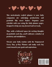 Load image into Gallery viewer, Empowered Every Day 31-Day Planner Notes of Gratitude