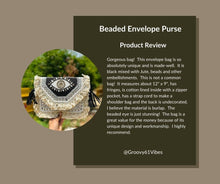 Load image into Gallery viewer, HOUSE OF DISANA Embroidered Evil Eye bohemian bag Envelope Shoulder Bag Tote Handbags, Beach Bag for Vacation, Travel, Banquet Beach - Black