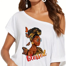 Load image into Gallery viewer, Blessed Melanin Women Sunglasses Design Trendy Iron-on Heat Transfer