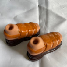 Load image into Gallery viewer, Bratz Boyz Doll Rust Tan Platform Sandal Shoes (Pre-owned)