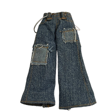 Load image into Gallery viewer, MGA Bratz Doll Clothing Accessory Blue Jeans #20 Patch Silver Rope on Loops Back Pockets (Pre-owned)