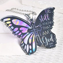 Load image into Gallery viewer, Be Still and Know that I am God Acrylic Keychain Bag Purse Tag