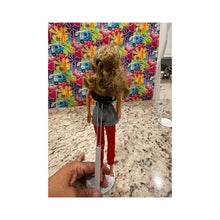 Load image into Gallery viewer, Mattel 1996 Barbie loves Mickey Teresa Doll #1 BackPack, red tights As Shown