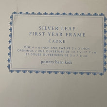 Load image into Gallery viewer, The Pottery Barn Kids Silver Leaf First Year Frame (Like New)