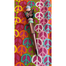 Load image into Gallery viewer, Pink and purple beaded pen Custom Handmade Beaded Pen