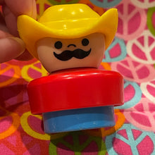 Load image into Gallery viewer, Fisher Price Chunky Rodeo Cowboy Yellow Hat #1