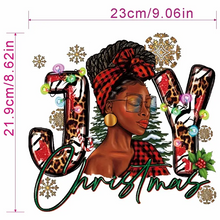 Load image into Gallery viewer, Fashion Graphic Print Christmas Joy Melanin Sunglasses Design Trendy Canvas Tote Bag
