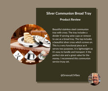 Load image into Gallery viewer, Stainless Steel Communion Tray with Lid - 40 Holes Church Communion Supplies Set, Stackable Worship Tray for Church Services, Weddings & Gatherings (Silver, Cups Not Included)