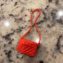 Load image into Gallery viewer, Mattel Barbie Red Mock Quilted Purse with Strap Accessory
