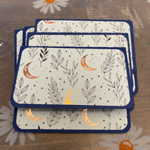 Load image into Gallery viewer, Botanical Moon & Wildflowers Unique Handmade Greeting Cards Notecards Blank inside with Envelope