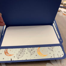 Load image into Gallery viewer, Botanical Moon & Wildflowers Unique Handmade Greeting Cards Notecards Blank inside with Envelope