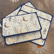 Load image into Gallery viewer, Botanical Moon & Wildflowers Unique Handmade Greeting Cards Notecards Blank inside with Envelope