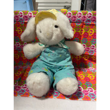 Load image into Gallery viewer, 1989 Hallmark Crayola Painter Bunny Rabbit Plush Stuffed Animal
