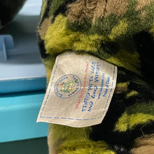 Load image into Gallery viewer, Build-A-Bear Green Camouflage Military Plush (Pre-owned) Bear 16" Ribbon on Ears