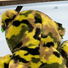 Load image into Gallery viewer, Build-A-Bear Green Camouflage Military Plush (Pre-owned) Bear 16" Ribbon on Ears
