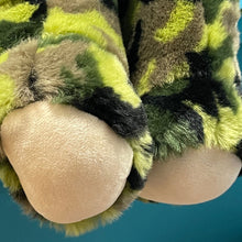 Load image into Gallery viewer, Build-A-Bear Green Camouflage Military Plush (Pre-owned) Bear 16" Ribbon on Ears