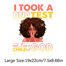 Load image into Gallery viewer, Fashion Graphic Print DNA test I&#39;m a Child of God Design Trendy Canvas Tote Bag
