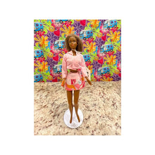 Load image into Gallery viewer, Mattel Barbie Fashion Doll #12 African American Pink Outfit As Shown