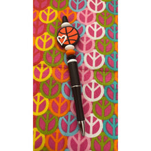 Load image into Gallery viewer, Black and white beaded pen Custom Handmade Beaded Pen