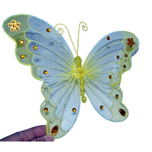 Load image into Gallery viewer, Sparkle Nylon Doll Butterfly Angel Wings Yellow & Gold Fits most 18" Dolls