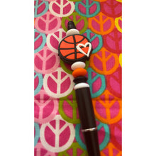 Load image into Gallery viewer, Black and white beaded pen Custom Handmade Beaded Pen