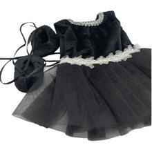 Load image into Gallery viewer, Ballerina Black & White Tutu Doll Dress and shoes for 18" Dolls