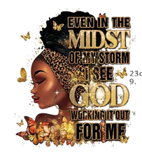 Load image into Gallery viewer, Even in the Midst Design Trendy Canvas Tote Bag Customizable Iron-On Graphic