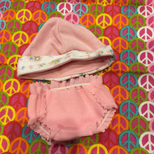Load image into Gallery viewer, Cabbage patch Kids Pink Doll Hat and Diaper Pants CPK Doll PJ Clothing