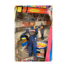 Load image into Gallery viewer, Mattel 50th anniversary 1998 NASCAR Barbie *Damaged Box* As Shown