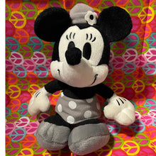 Load image into Gallery viewer, Disney Monochrome Minnie Mouse Plush Stuffed Animal