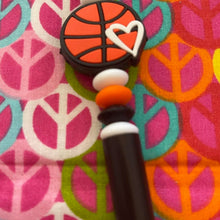 Load image into Gallery viewer, Black and white beaded pen Custom Handmade Beaded Pen