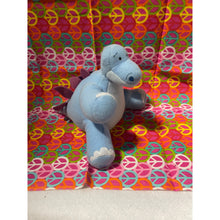 Load image into Gallery viewer, 2005 Fisher Price Light Blue Dinosaur Plush Stuffed Animal